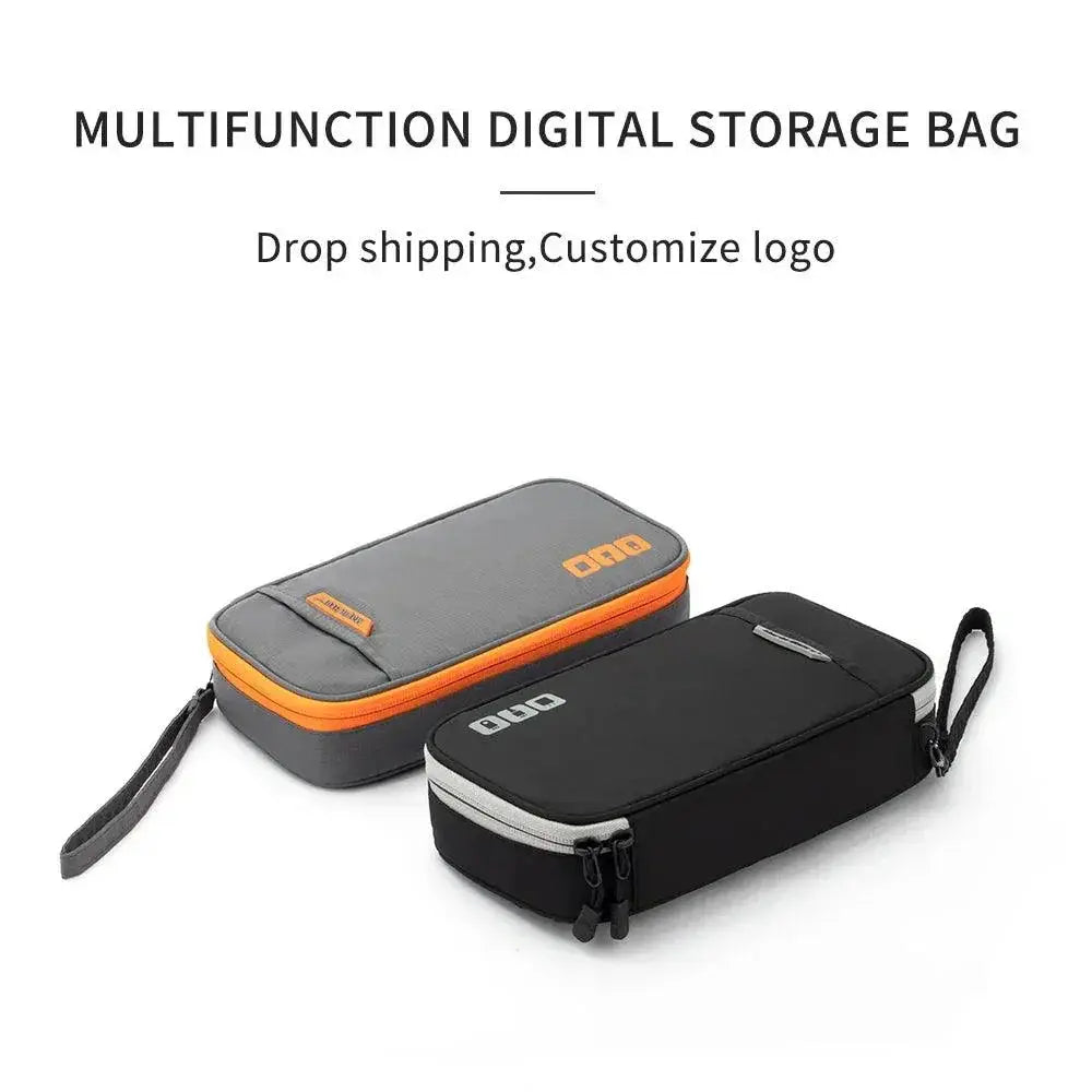 Portable Gadget Organizer And Cable Bag Waterproof Case