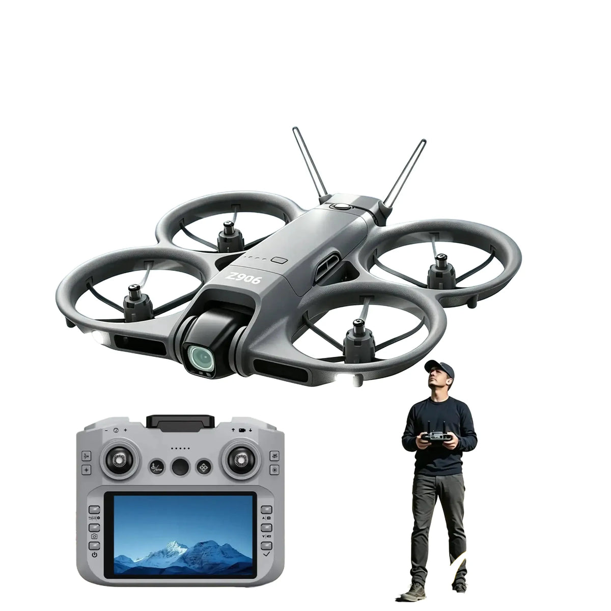 Mini Drone - Camera FPV Flight - Gray Normal product image
