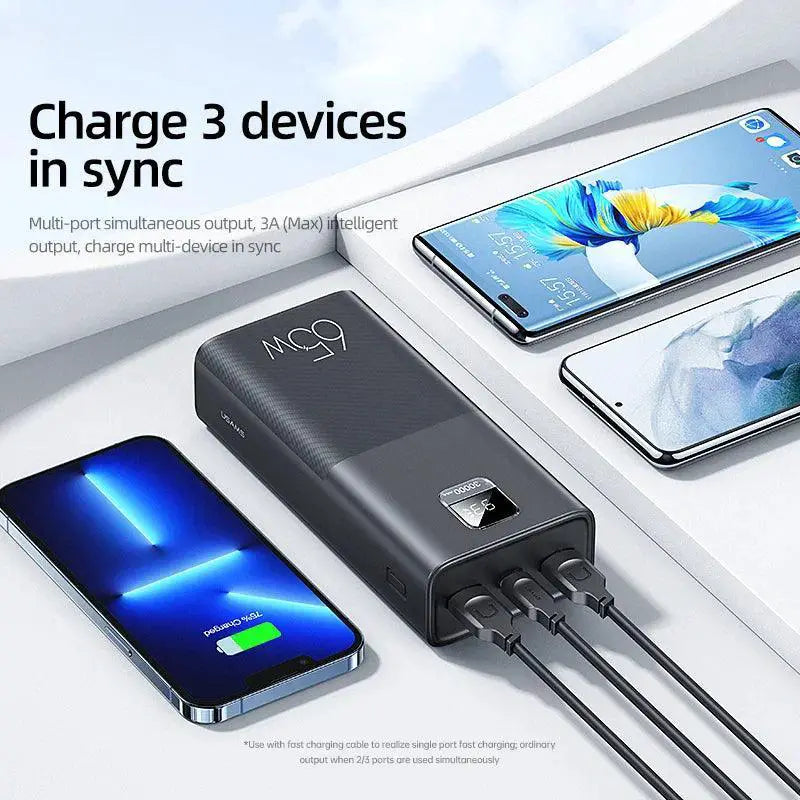 USAMS 30000mAh Fast Charge Power Bank Travel Companion