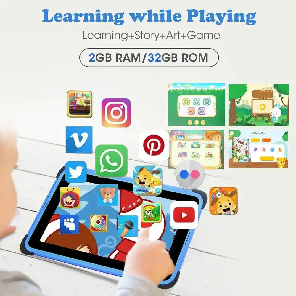 Kids Android Tablet 7 Inch With Parental Controls 32GB