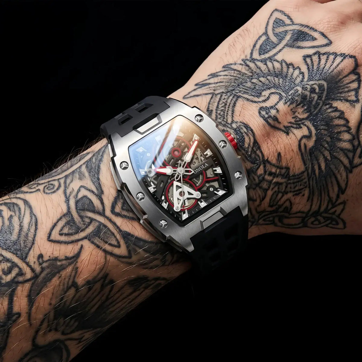 Men Automatic Skeleton Wristwatch — product image 5