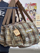 Middle-Age Shoulder Bag: Japanese & South Korean Style