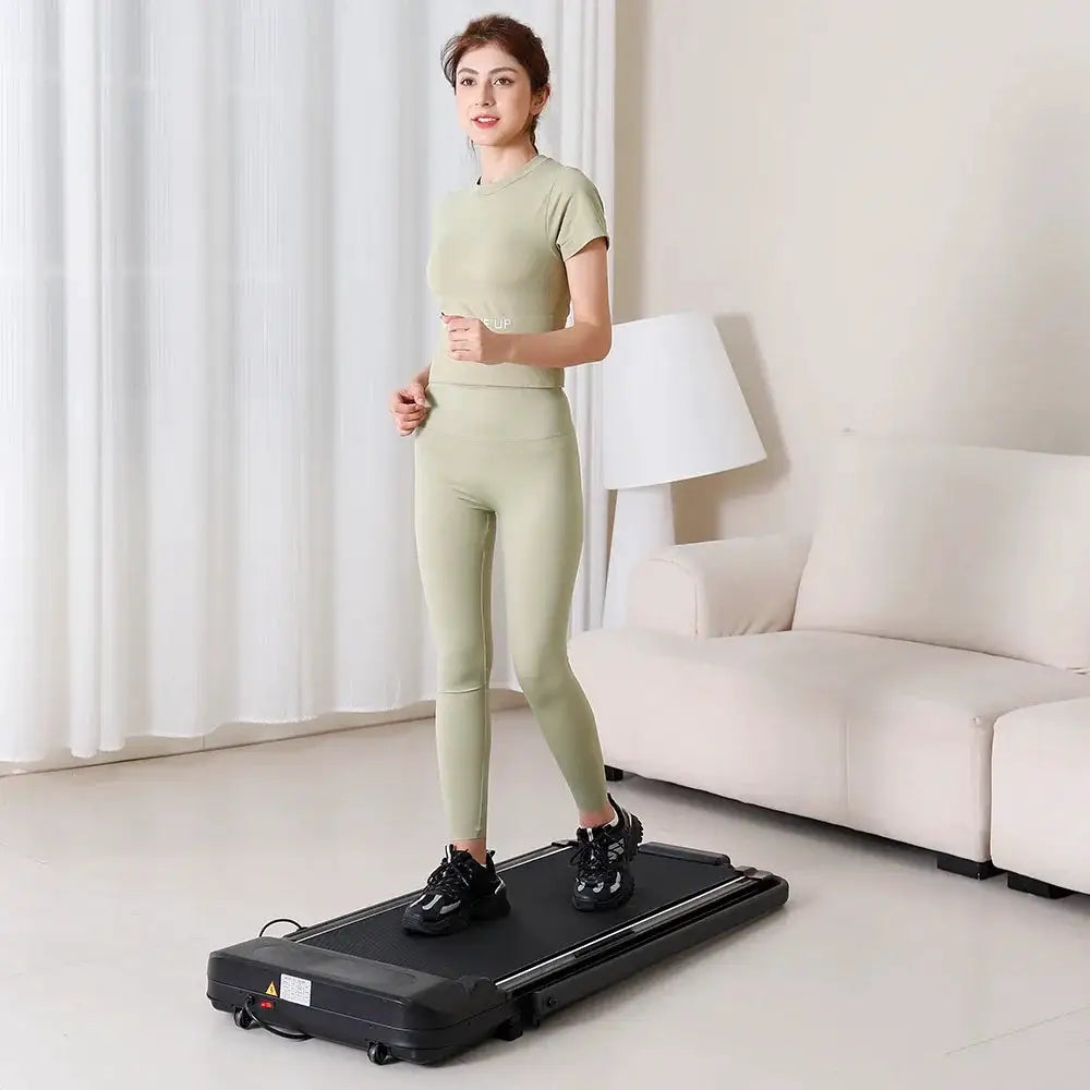 2026 Under Desk Treadmill 2 In 1 Foldable Treadmill Walking Pad Mini Small Flat Walking Pad Treadmill
