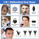 5 In 1 Electric Head Shaver for Bald Men Waterproof Kit