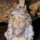 Iced Out Jesus Head Pendant