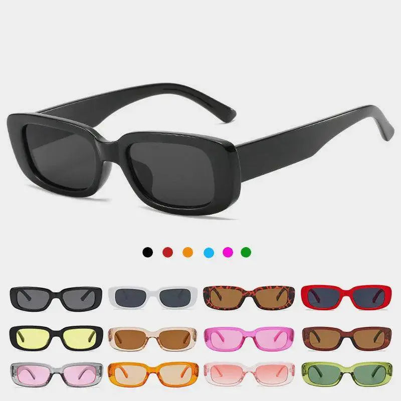 Luxury Vintage Black Square Sunglasses for Women UV400