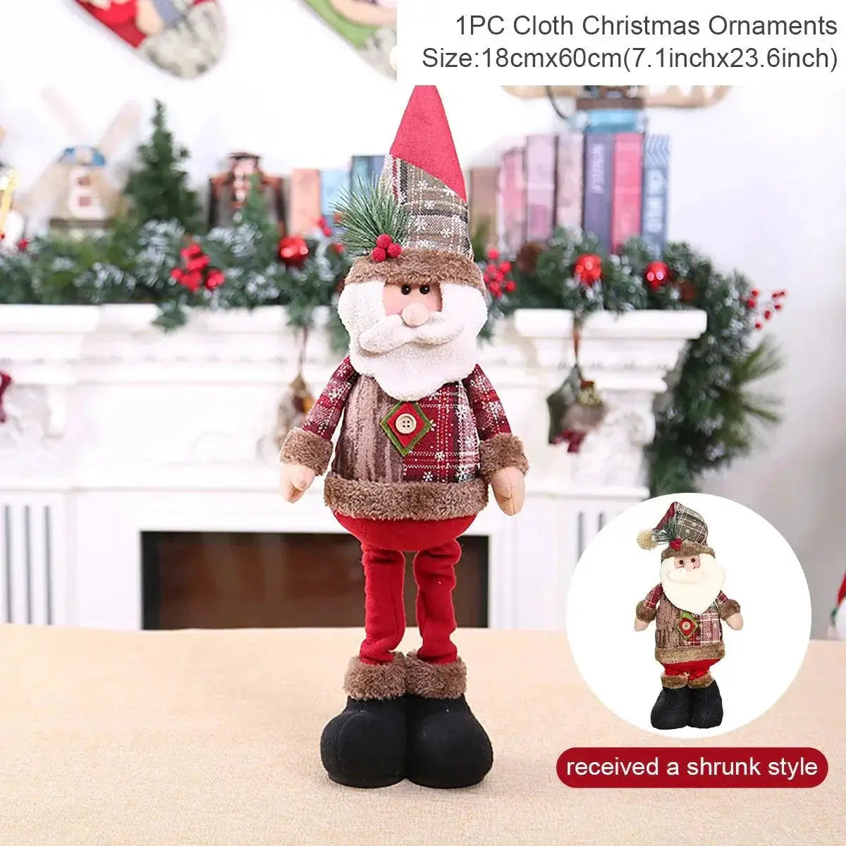 Telescopic Christmas Doll Unique Holiday Decor 2023