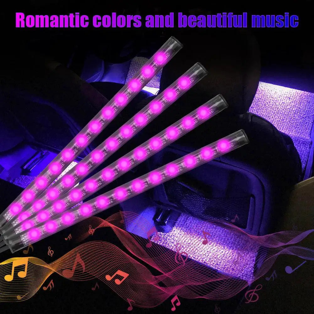 Car RGB Ambient Lights LED Strips 8 Colors Off Road SUV