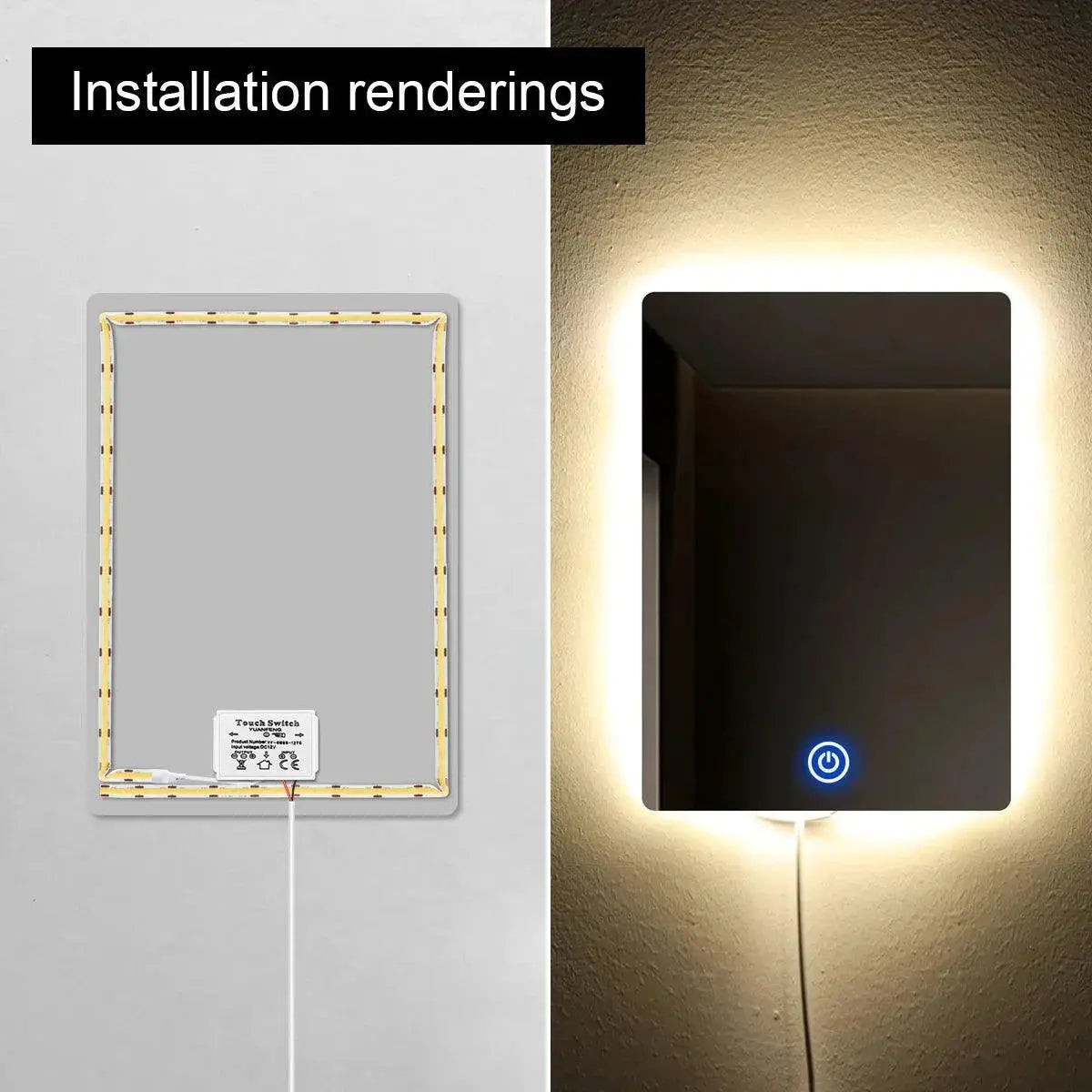 Smart Glass Compatible Bathroom Lighting Switch Elevate