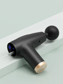 Fascia Gun: Black 4-Head Mini Multi-Stage Massage Equipment