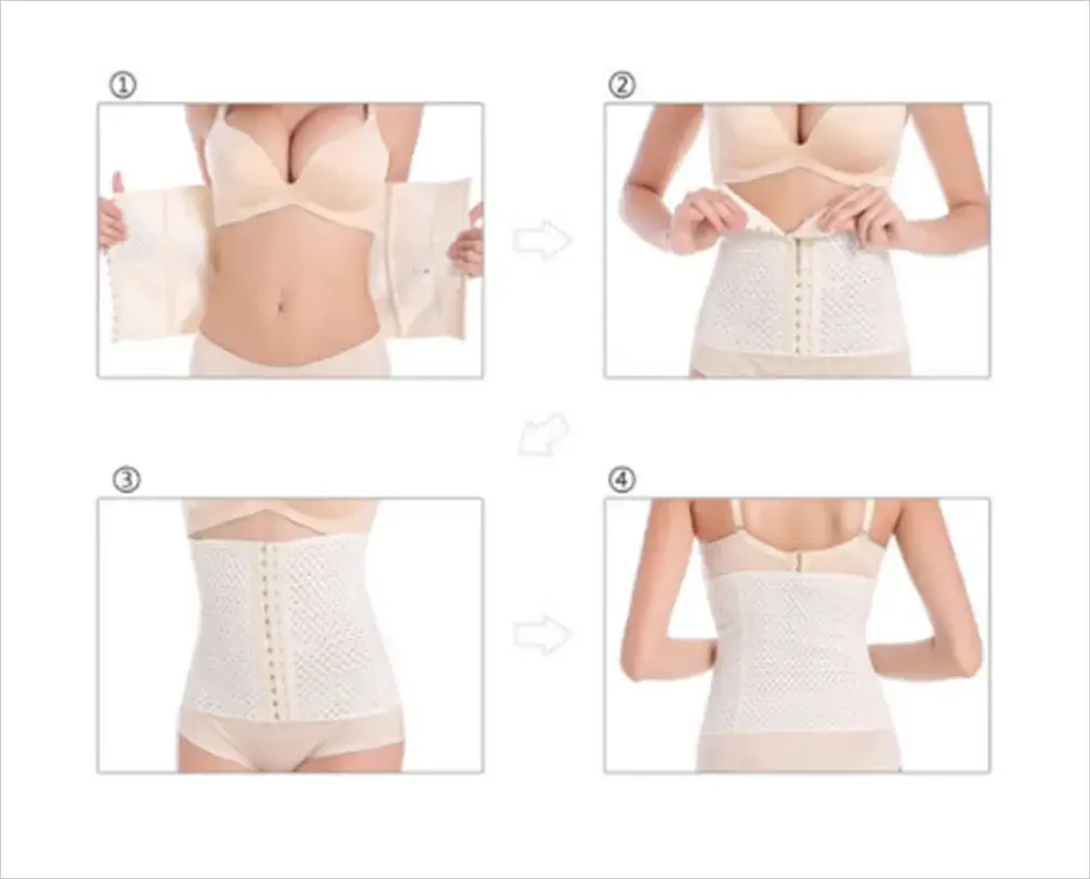 Plus Size Womens Latex Waist Trainer Shapewear Corset