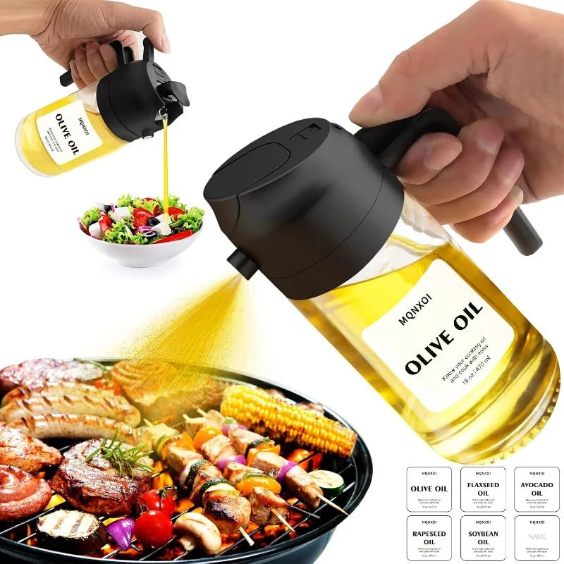 Glass Oil Sprayer & Dispenser, Olive Cooking, Air Fryer — product view 5