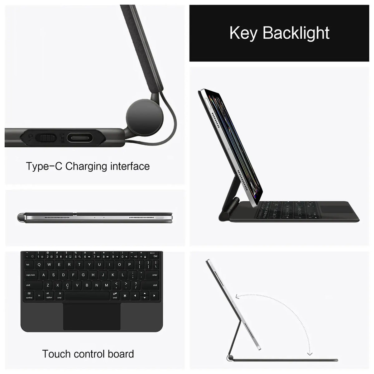 Magic Keyboard for iPad Pro 11 13 M5 Case for iPad Air 11 13 Inch M4 2026 M3 M2 Funda iPad 10th Gen 11th A16 Air 5 4 Smart Cover