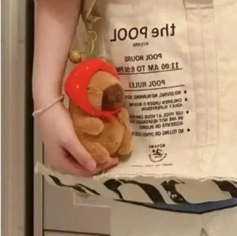 Capybara Plush Keychain Bag Charm Gift For Animal Lovers