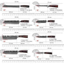Sharp Santoku Knife Set for Home Cooks
