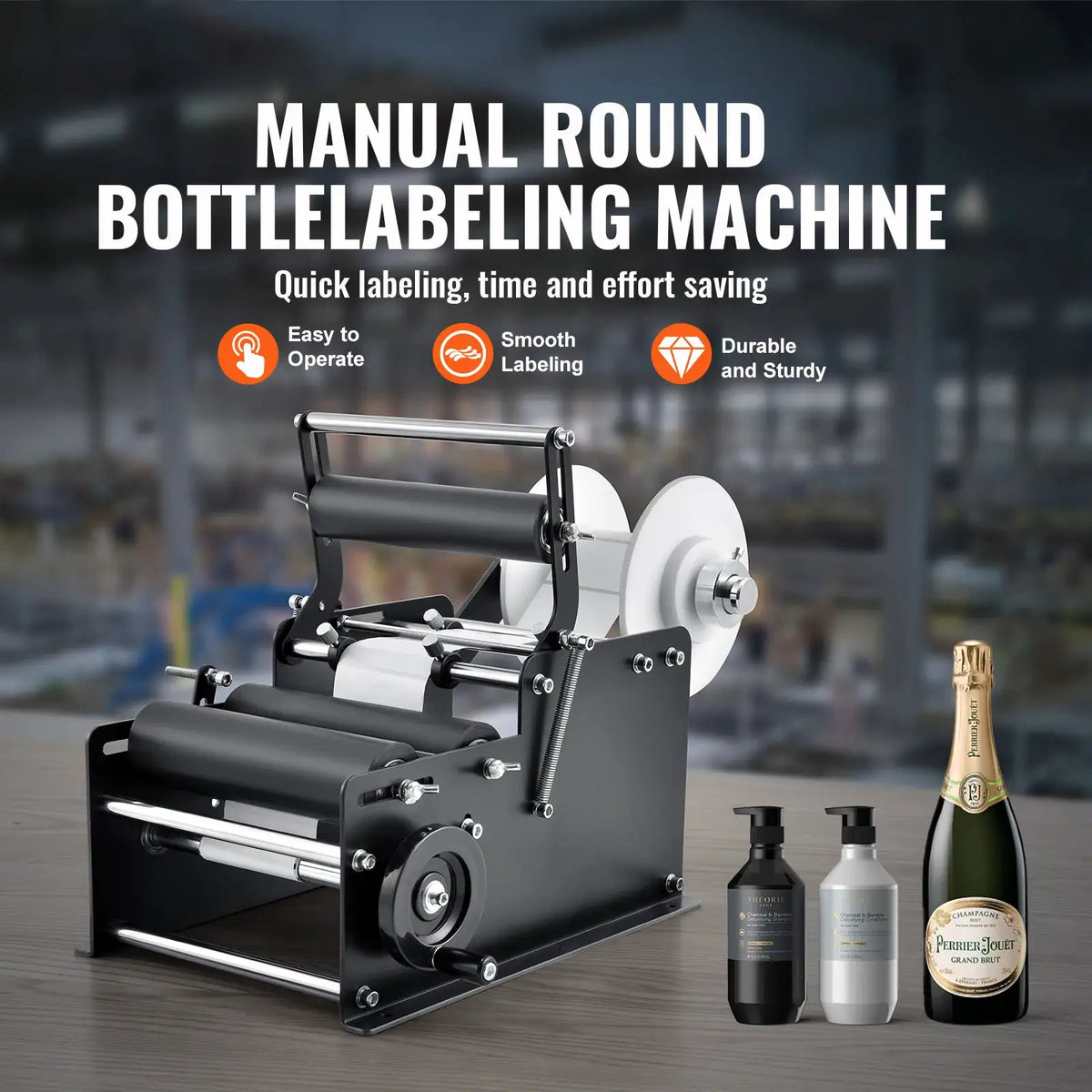Adjustable Manual Bottle Labeler — product image 2