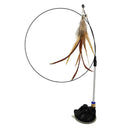 Interactive Cat Stick Kitten Teaser Suction Cup Wand Toy