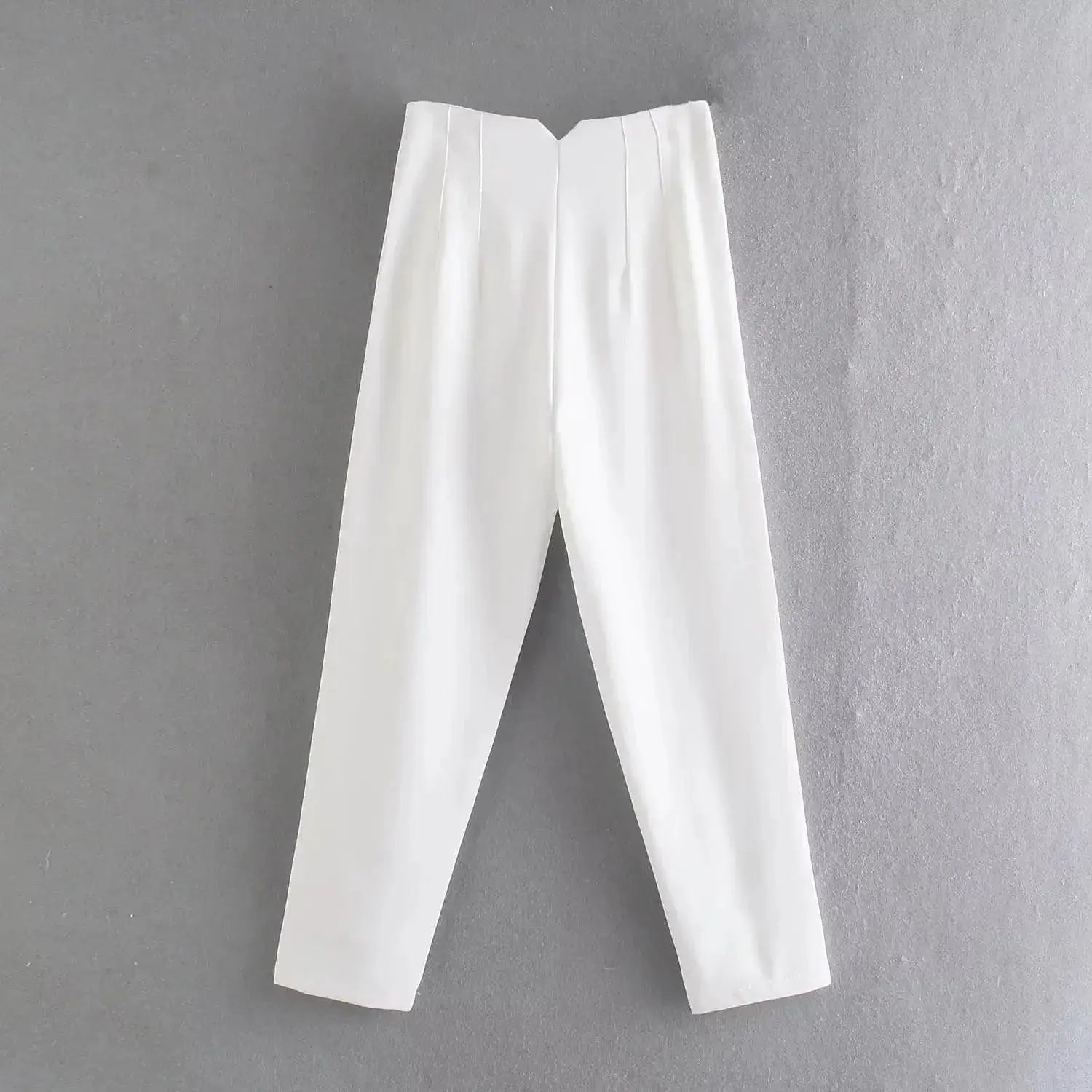 High Waist Slim Fit Cropped Pants All Season Versatile Wear