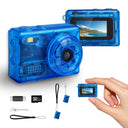 Mini Blue Keychain Camera, HD & Video Camera with Card