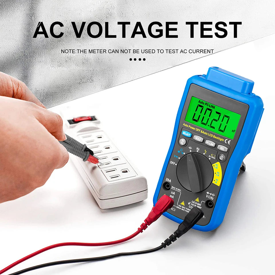 HoldPeak Multimetro Digital USB Multimeter AC/DC Voltage Current — product view 5