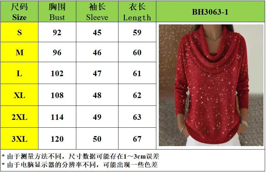 Long Sleeve Sequin Pullover Sweater