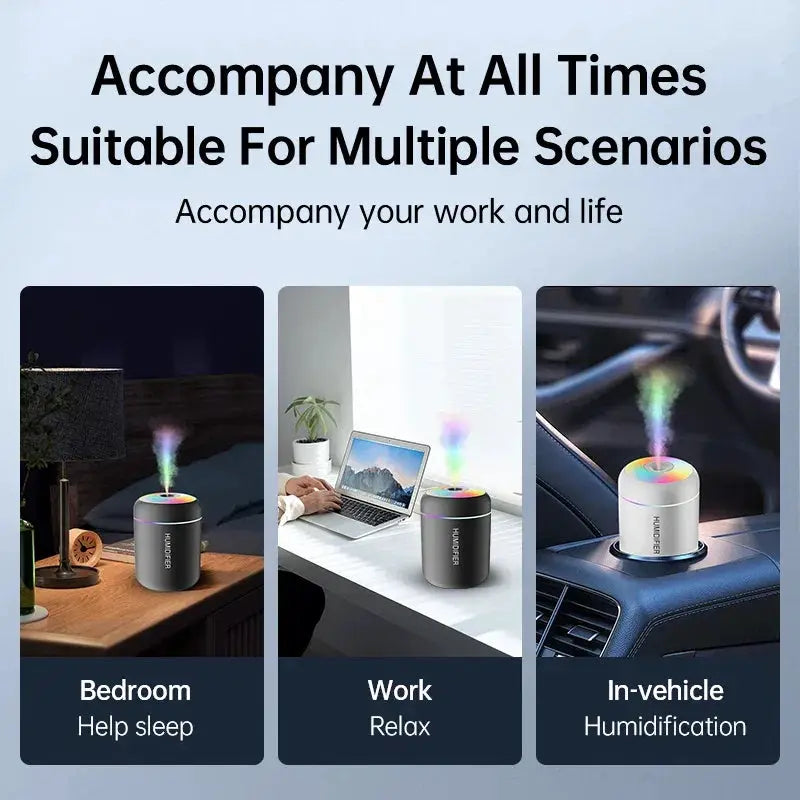180ML Portable USB Aroma Humidifier With LED Lights
