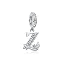 Sterling Silver Charm Star Letters