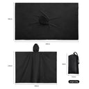 3-in-1 Waterproof Rain Poncho Lightweight Hooded Coat 2023