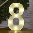 Battery-Operated LED Alphabet Lights for Home and Party Decor