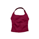NCLAGEN Gym Halter Top Longline Strappy Yoga Wear
