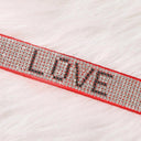 Neon Rhinestone Embellished G-String Lingerie Sensuous Glamour