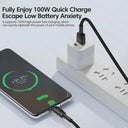 Toocki Fast Charging Cable Enhanced Data Transfer Efficiency