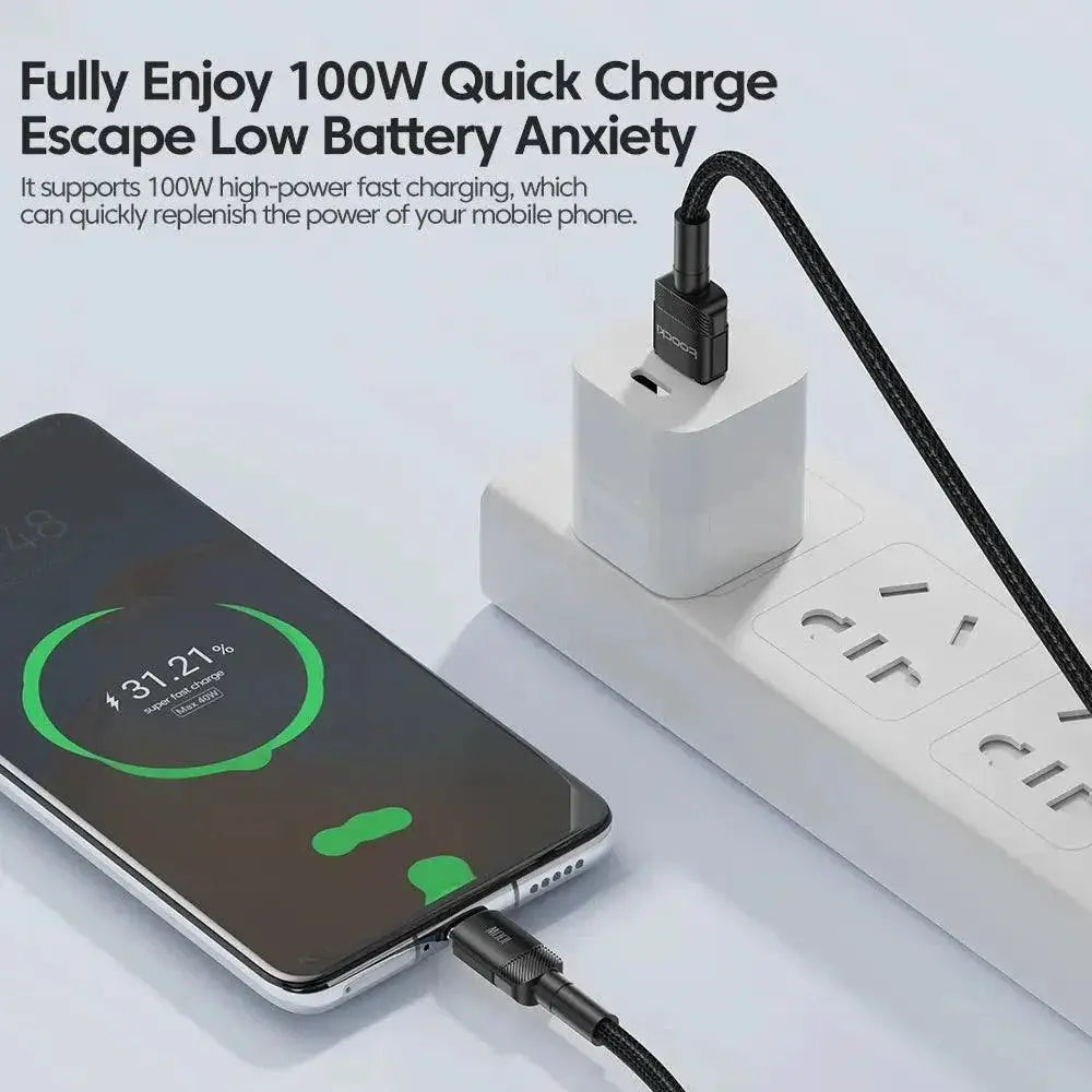 Toocki Fast Charging Cable With High Speed Data Transfer