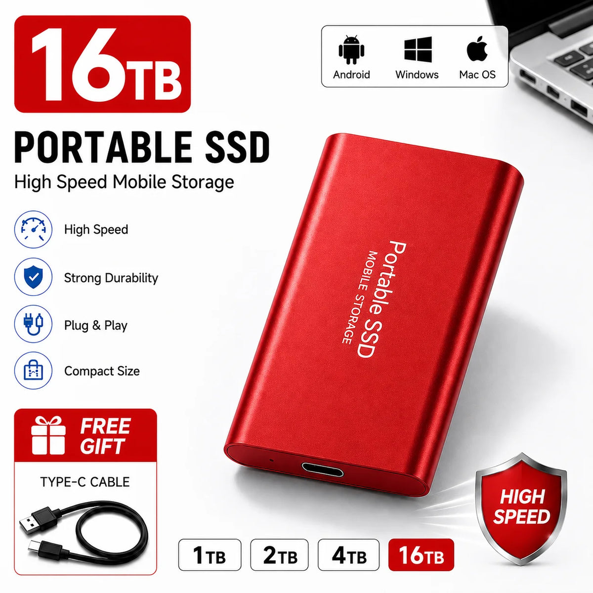 USB Laptop Portable SSD