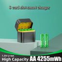 8 Slot 1.5V Battery Charger - Fast AA AAA Charging