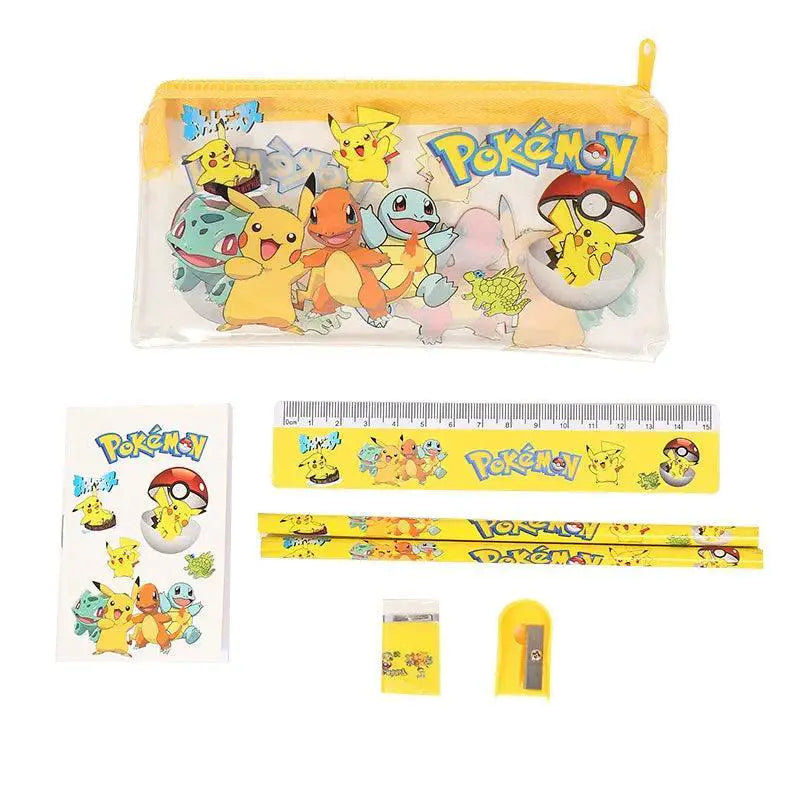 Pikachu Stationery Set Cute Anime School Supplies Gift