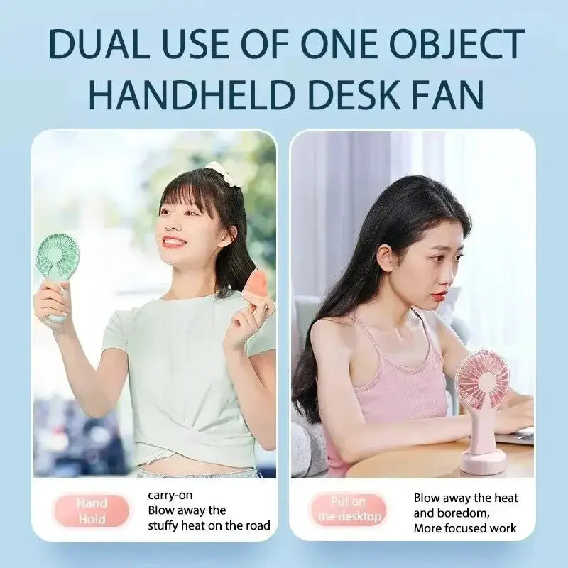 Creative Mini Handheld USB Charging Fan 3 Speed Portable - OurLum.com