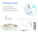DC12V WS2811 RGBIC COB LED Strip With Tuya WiFi App Control Alexa Google