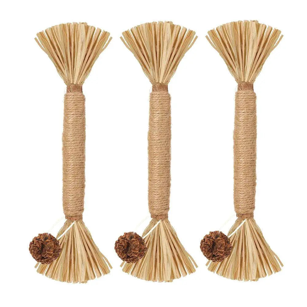 Natural Catnip Silvervine Dental Snack Sticks Cat Toy