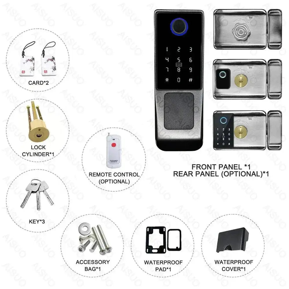 Smart Biometric Outdoor Lock With WiFi Fingerprint Control