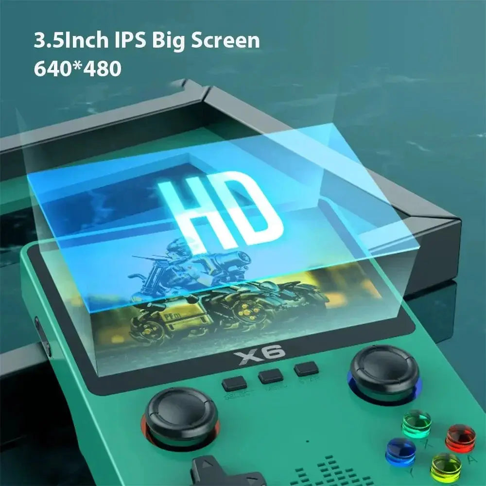 New X6 Handheld Game Console Retro 3.5 Inch IPS Screen