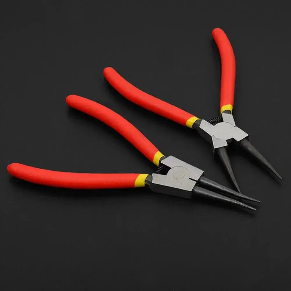Portable Carbon Steel Snap Ring Circlip Pliers 7 Inch