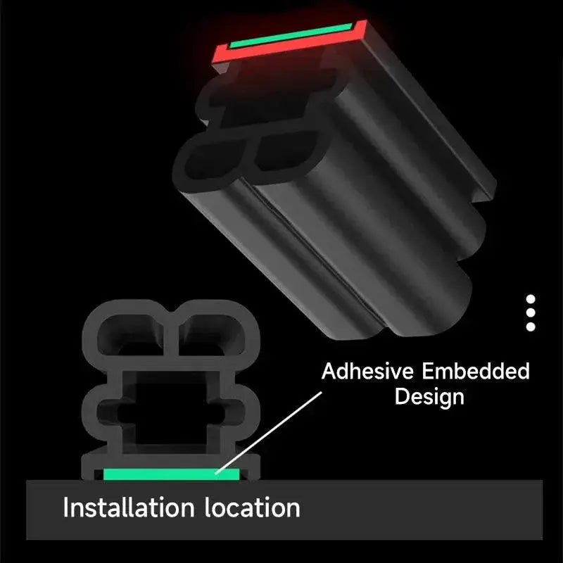 Car Waterproof Universal Rubber Door Sealing Strip For Car