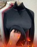 Korean Winter Turtleneck Pullover Cozy Fleece Chic Fashion