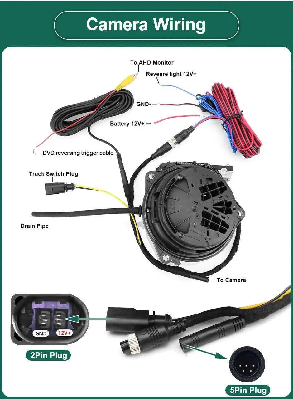 Clear Rear View Camera for VW Golf — product view 16