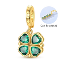 Golden Charm Beads Sterling Silver