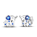 Silver Plated Cubic Zircon Geometric