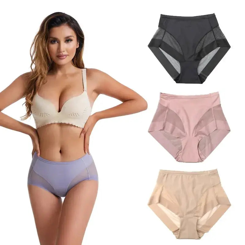 Breathable Mesh Body Sculpting Panties For Women Elastic