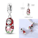 Red Series Charm Beads Sterling