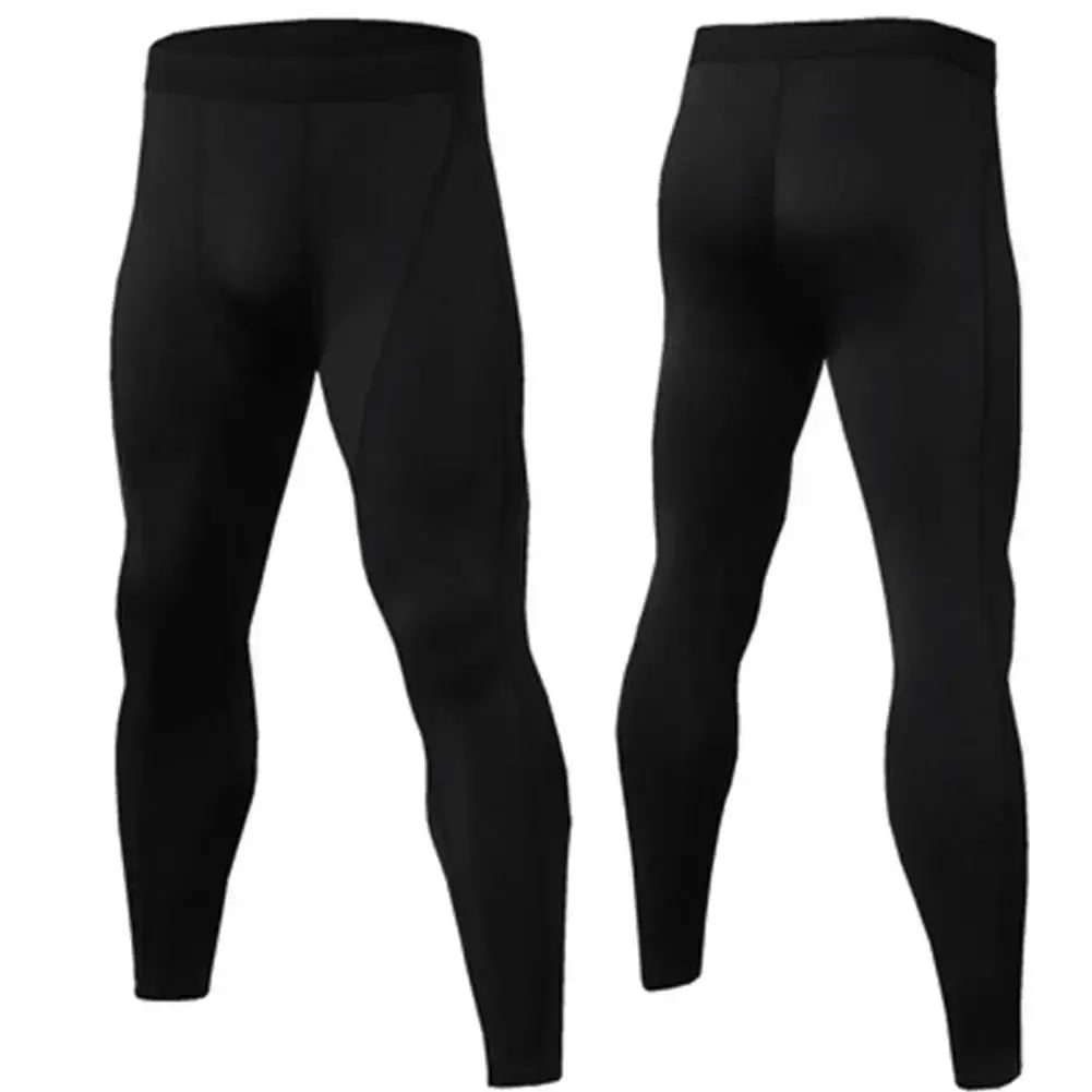Mens Quick Dry Compression Leggings For Running Fitness